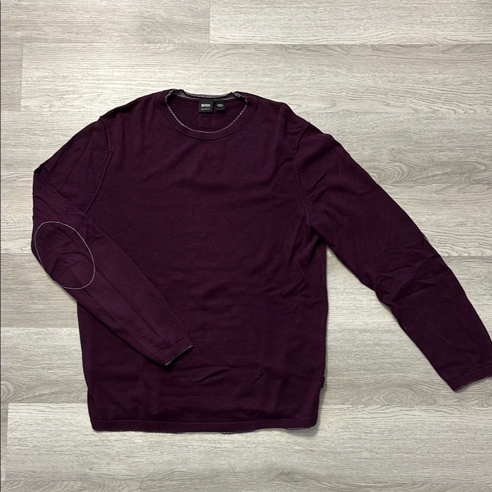 Hugo Boss Plum Knit Sweater​